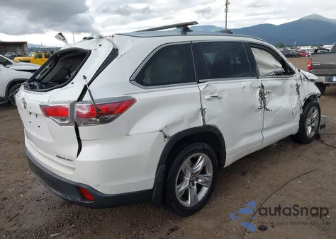 2016 Toyota Highlander Limited/Ltd Platinum из США, поврежденный, VIN 5TDDKRFH3GS285507